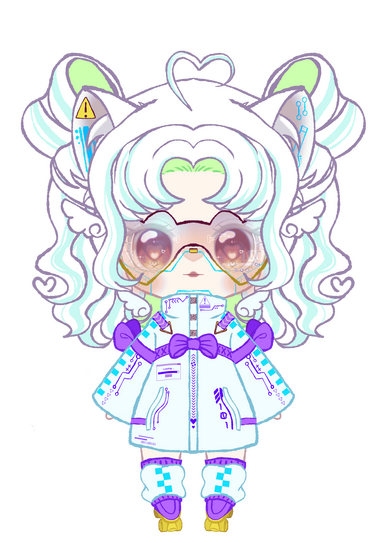 Cyber Pom Chibi model